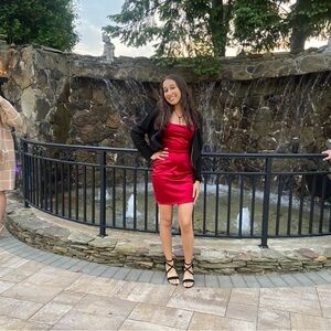 Windsor Red Backless Bodycon Dress